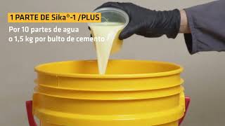 Sika®1 Plus  Aditivo para impermeabilizar morteros [upl. by Nomihs935]