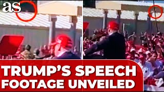 SHOCKING FOOTAGE UNVEILED wouldbe ASSASSIN seen defiantly moving during DONALD TRUMPS SPEECH [upl. by Lichtenfeld]