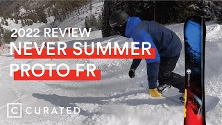 2022 Never Summer Triple Camber Proto FR Snowboard Review  Curated [upl. by Llerahs559]