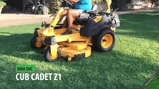 CUB CADET Z1  Trattorino rasaerba professionale raggio zero a volante [upl. by Aribold]