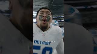 Penei Sewells INTENSE pregame speech against the Cowboys  Detroit Lions shorts [upl. by Eadith]