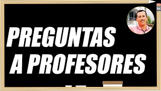 PREGUNTAS VARIADAS A PROFESORES EN MI ESCULA  WILSON TE EDUCA [upl. by Llenahs]