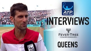 Djokovic Says Queens Club 2018 SF Win Is A Special Moment [upl. by Sankaran59]