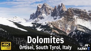 Ortisei St Ulrich Urtijëi Dolomites Alps 4K [upl. by Ailuig]