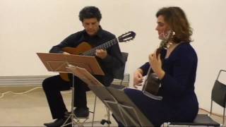 Antonio Vivaldi AndanteClassical Guitar LiveEvangelos Boudounis Maro Razi [upl. by Nanaj]