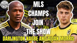 Columbus Crew players Darlington Nagbe and Aidan Morris celebrate winning MLS Cup  The Cooligans [upl. by Notaes861]