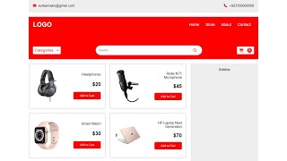 Ecommerce Website  Product Page Design  HTML CSS amp JavaScript [upl. by Baldridge996]