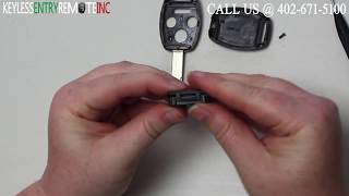 How To Replace A Honda Accord Key Fob Battery 2008  2014 FCCID KR55WK49308 [upl. by Ttenyl]