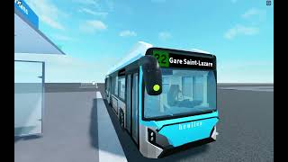 Arrivée et Départ dun Heuliez GX337e 3p IDFM V4 sur la ligne 22 à Versailles  Exelmans  ROBLOX [upl. by Anaira426]