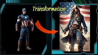 Amazing hero But Captain Jack Sparrow ☀ Character Marvel  Dc [upl. by Rahmann575]