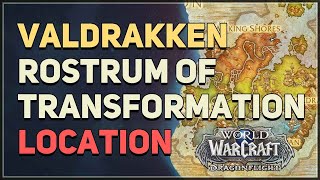 Valdrakken Rostrum of Transformation Dragon Customization WoW [upl. by Alvera281]