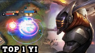 Wild Rift Master yi  Top 1 Master yi Gameplay Rank Challenge [upl. by Nnairak]