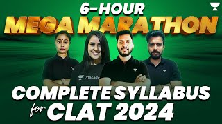 6 Hour  Complete Syllabus Marathon  CLAT 2024  CLAT  Unacademy CLAT clat clat2024 [upl. by Casimire]