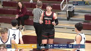 19 2023  West Chicago vs Elgin Academy  Elgin Holiday Basketball Tournament [upl. by Gillian941]