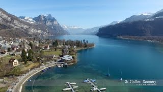 Weesen Walensee St Gallen SWITZERLAND 湖 [upl. by Jehovah127]