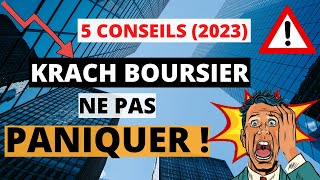 KRACH BOURSIER  5 conseils pour sy préparer [upl. by Maibach]