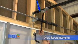 Lifestyle Screens Garage Door Adjustments  Opener Draw Bar and Back Hang [upl. by Bornie]