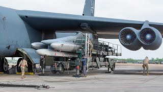 Loading US Massive B52 with Super Advanced Cruise Missiles [upl. by Demetra]