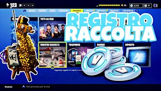 TUTTO SUL REGISTRO RACCOLTA FORNITE SALVA IL MONDO [upl. by Grazia]