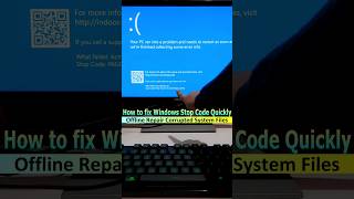 How to fix Windows Stop Code quickly 💻 youtubeshorts shortsvideo shorts [upl. by Ahsei]