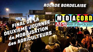 Mobilisation des agriculteurs  ROCADE bordelaise [upl. by Outhe]