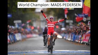 UCI 2019 Mens Elite Road World Championships Winner MADS PEDERSEN [upl. by Aikat440]