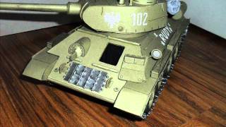 T34 quotRudy 102quot Model Kartonowy [upl. by Shel125]