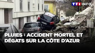 Pluies torrentielles  accidents et éboulements sur la Côte d’Azur [upl. by Adriene432]