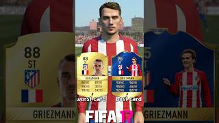 🇫🇷 ANTOINE GRIEZMANN worst vs best card in EVERY FIFA 1224⚽ fifa eafc24 fc24 fc25 griezmann [upl. by Ellennej]