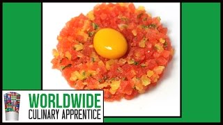 Fruit Tartare  Texture modification  Fruit Compression  Spherification  Molecular Gastronomy [upl. by Pansie228]