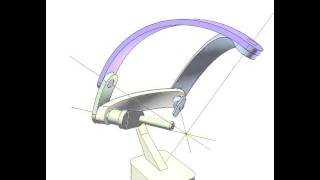 Spherical 4bar linkage mechanism 1 [upl. by Eisle]