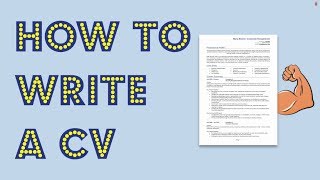 How to write a CV Get noticed by employers [upl. by Absa]