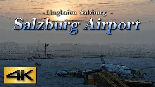 【4K】Special  Salzburg Airport Austria 2017 the Amazing Airport Spotting [upl. by Ahcrop]