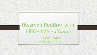 Reservoir routing with HECHMS Model [upl. by Neffets319]