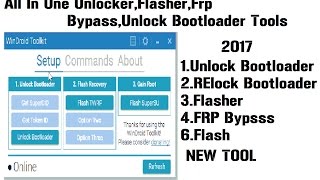 A new All In One Tool For AndroidUnlockerUnlock BootloaderRootflasherFRPWinDroid Toolkit v31 [upl. by Cleodell]