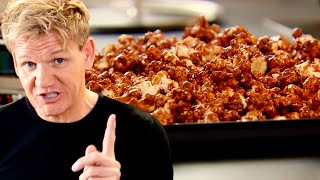 Gordon Ramsays Homemade Carmel Popcorn [upl. by Legnaleugim]