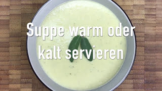 Fruchtige Lauchsuppe Porree mit Apfelsaft  Rezept [upl. by Shelia]