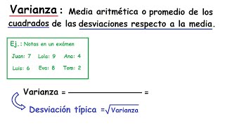 Varianza y desviación típica [upl. by Zela580]