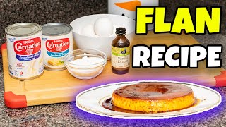 EASY FLAN RECIPE  Our Kitchen [upl. by Wildon28]