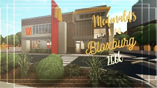 BLOXBURG MCDONALDS II 246k Speedbuild  Tour II NO LARGE PLOT II Roblox Bloxburg Roleplay [upl. by Norra]