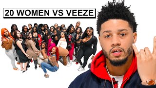 20 WOMEN VS 1 RAPPER VEEZE [upl. by Mukund]