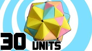 Modular Origami Icosahedron 30 Sonobe Units [upl. by Gabriella]