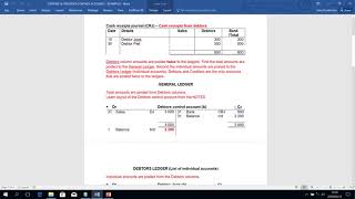 Debtors amp Creditors Control Accounts explained [upl. by Sanford]