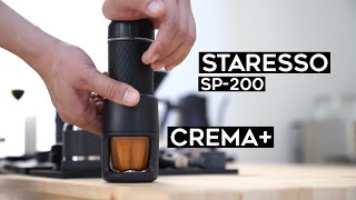 STARESSO SP200 x CREMA เครื่องสกัดกาแฟเอสเพรสโซ่แบบพกพาครีม่าที่เยอะมาก [upl. by Christabelle]