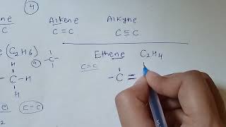 Draw Structural formula for Alkane alkene alkyne class 10 basic [upl. by Akerehs]