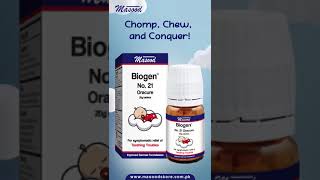 Baby teething Big relief  Dr Masoods Biogen 21 [upl. by Navad]