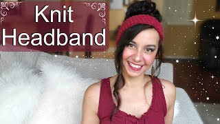 Knit Headband DIY FREE pattern [upl. by Thorpe]