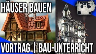 Häuser RICHTIG in Minecraft bauen  VORTRAG  BauUnterricht [upl. by Arick]