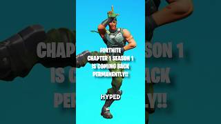 The First EVER Fortnite Map is COMING BACK fortnite ogfortnite chapter1 [upl. by Ahsinrats]