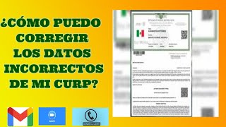 Modifica o corrige tu CURP 2021 [upl. by Arthur]